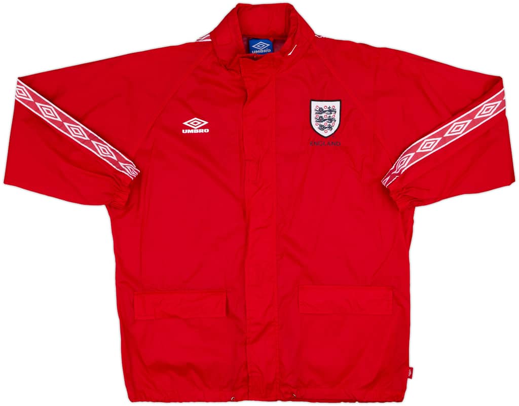 1998-00 England Umbro Hooded Rain Jacket - 8/10 - (M)
