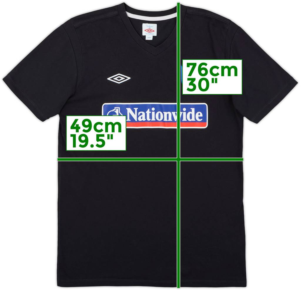 2010-12 England Umbro Cotton Tee - 7/10 - (L)