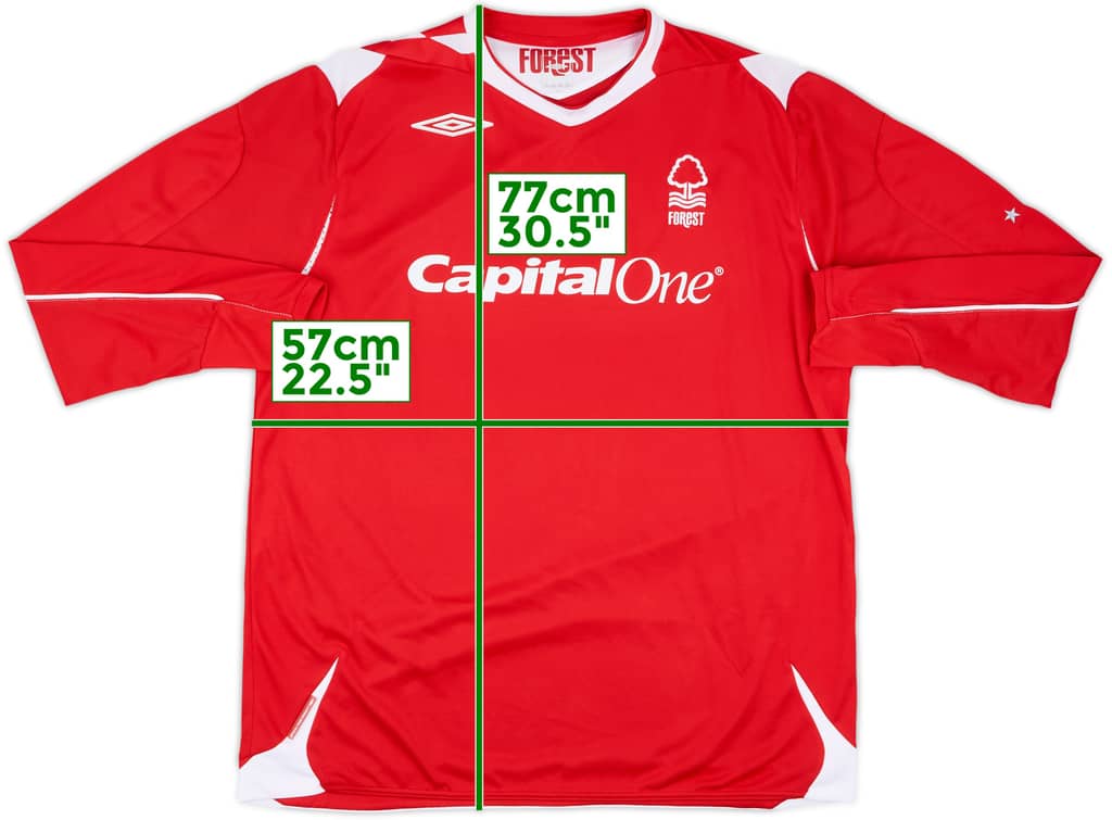 2006-08 Nottingham Forest Home L/S Shirt - 10/10 - (XL)
