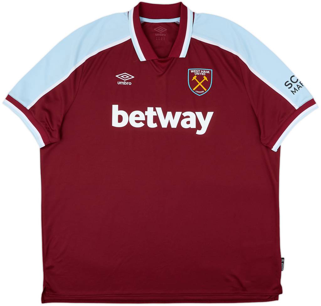 2021-22 West Ham Home Shirt - 10/10 - (4XL)