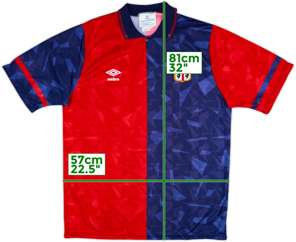 1990-93 Cagliari Home Shirt - 10/10 - (L)