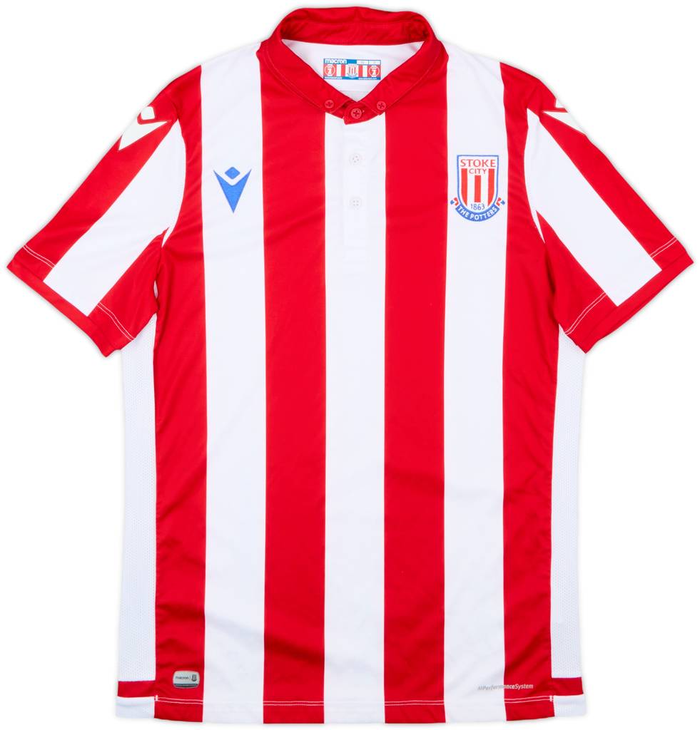 2019-20 Stoke City Home Shirt - 8/10 - (S)
