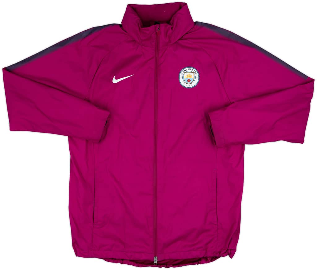 2018-19 Manchester City Nike Hooded Rain Jacket - 8/10 - (XL)