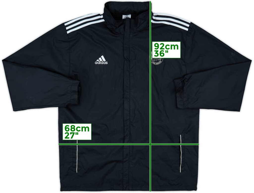2014-15 Aldershot Town adidas Hooded Rain Jacket - 8/10 - (XXL)