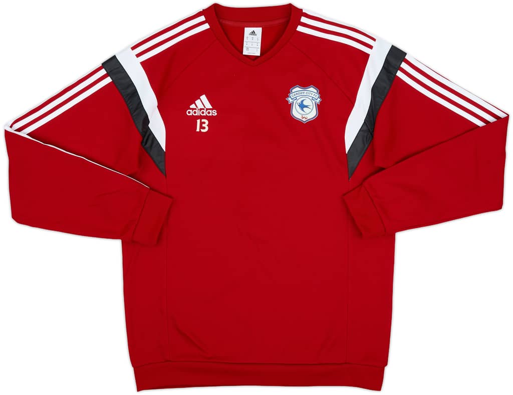 2015-16 Cardiff City Player Issue adidas Sweat Top #13 - 7/10 - (M)
