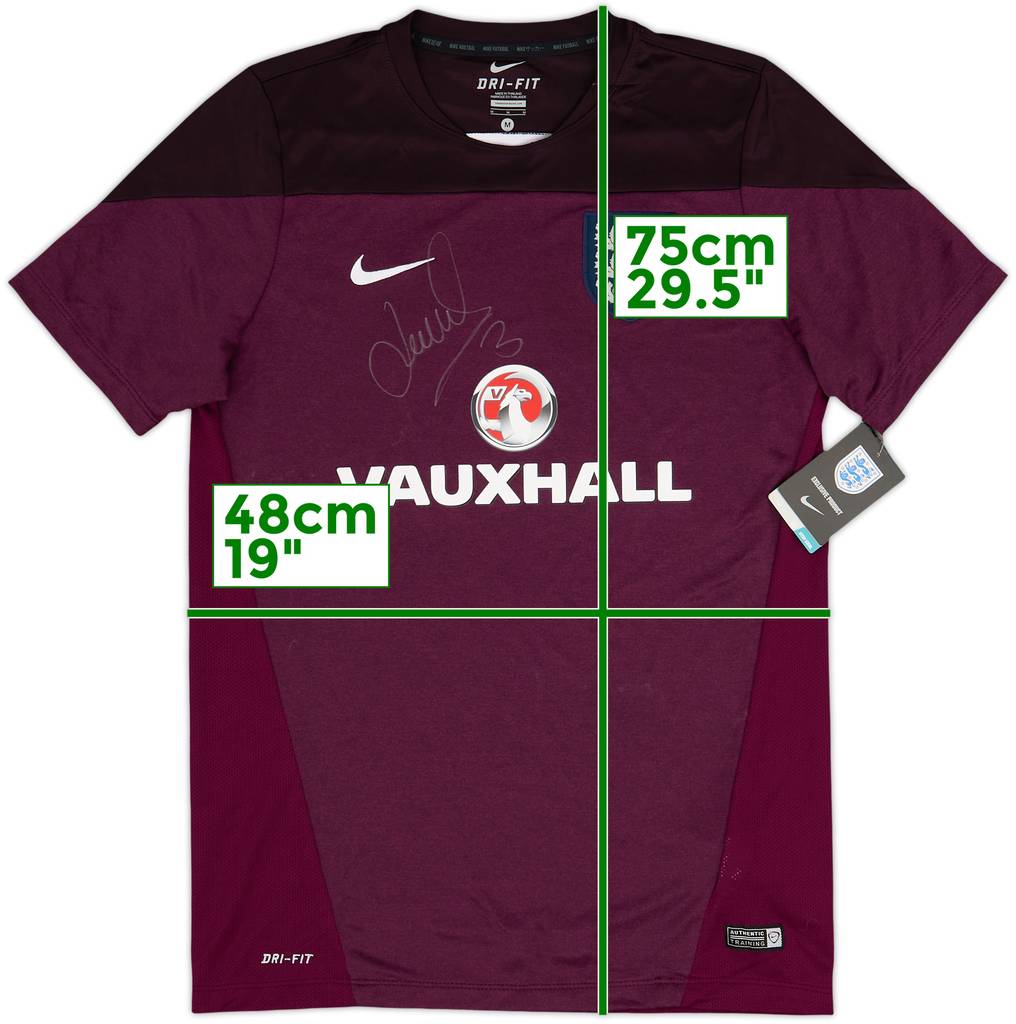 2014-15 England Nike Signed Training Shirt (M)