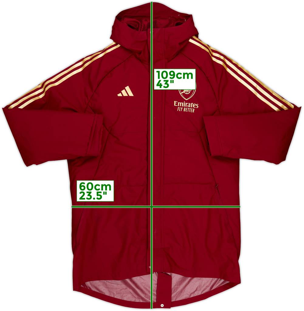 2023-24 Arsenal adidas Padded Bench Coat - 6/10 - (L)
