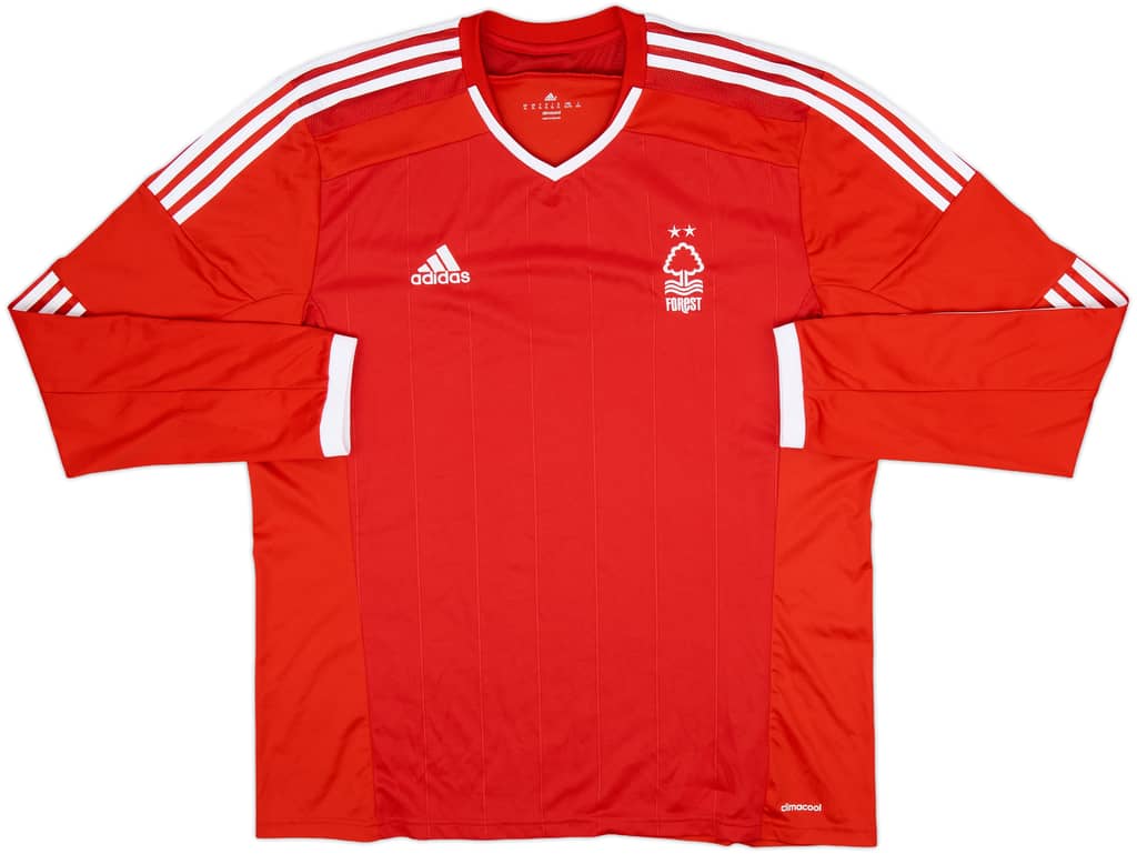 2014-15 Nottingham Forest Home L/S Shirt - 9/10 - (XL)