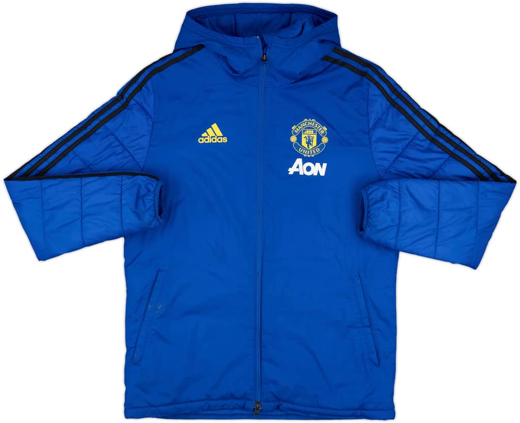 2019-20 Manchester United adidas Padded Bench Coat - 6/10 - (S)