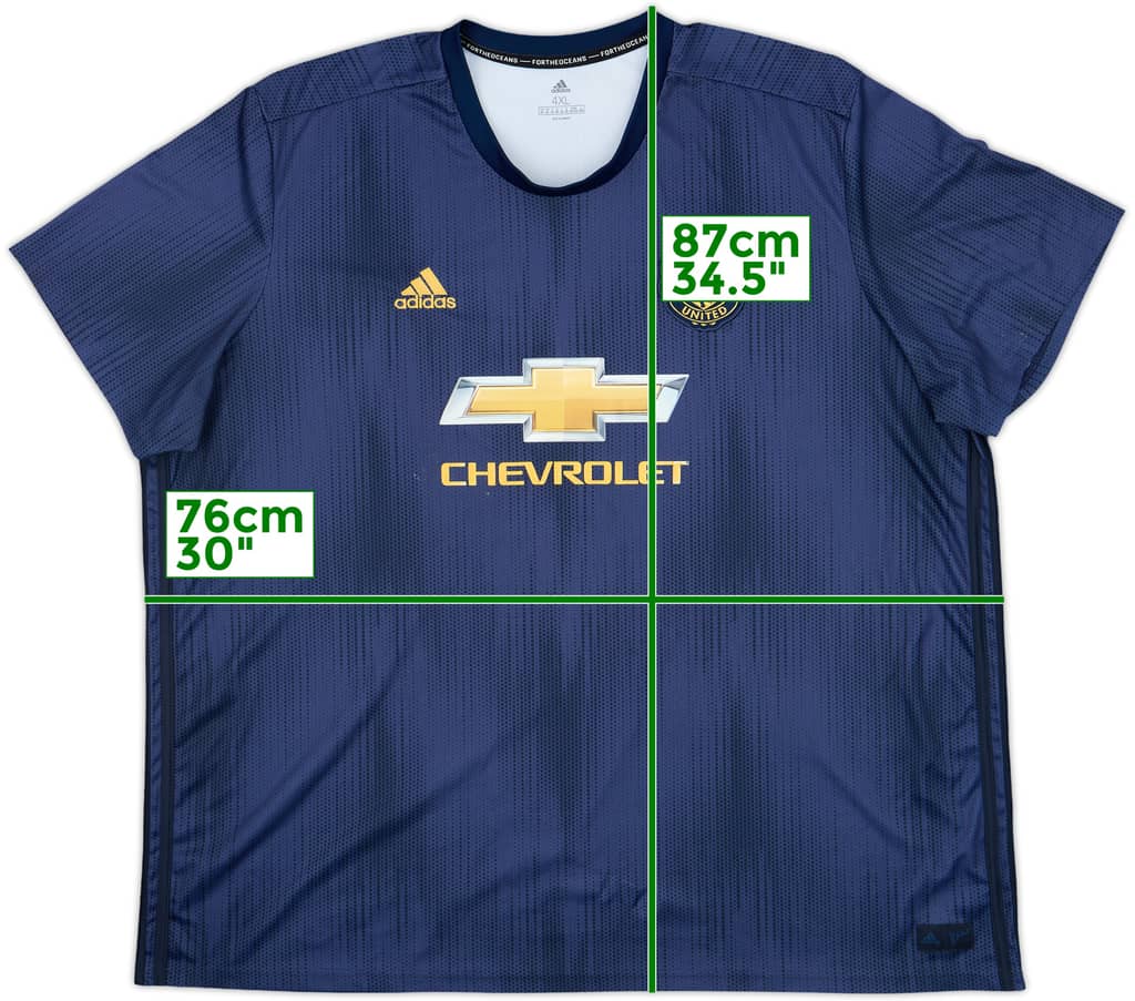 2018-19 Manchester United Third Shirt - 6/10 - (4XL)