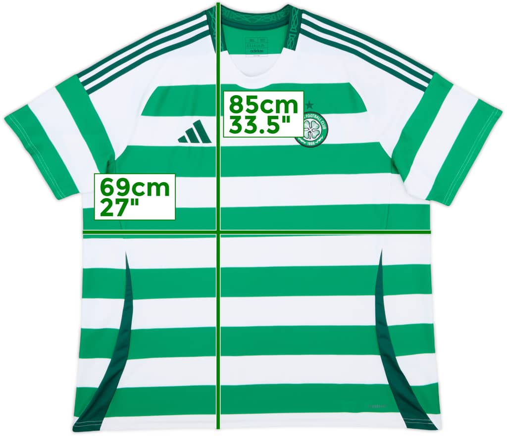 2024-25 Celtic Home Shirt - 8/10 - (3XL)