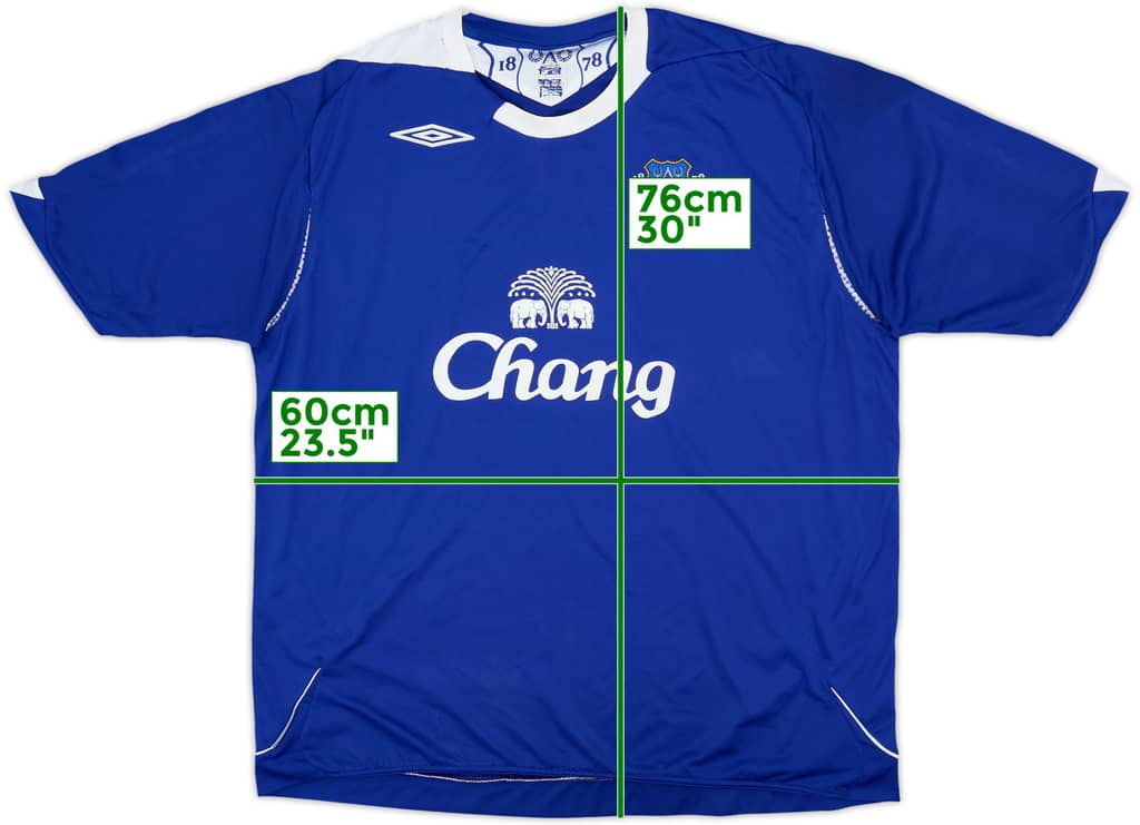 2007-08 Everton Home Shirt - 5/10 - (XXL)