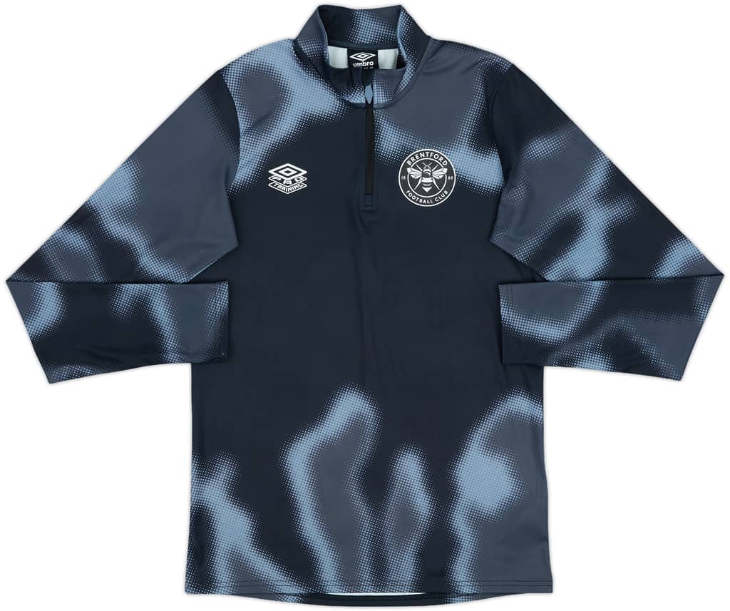 2021-22 Brentford Umbro 1/4 Zip Sweat Top - 10/10 - (S)