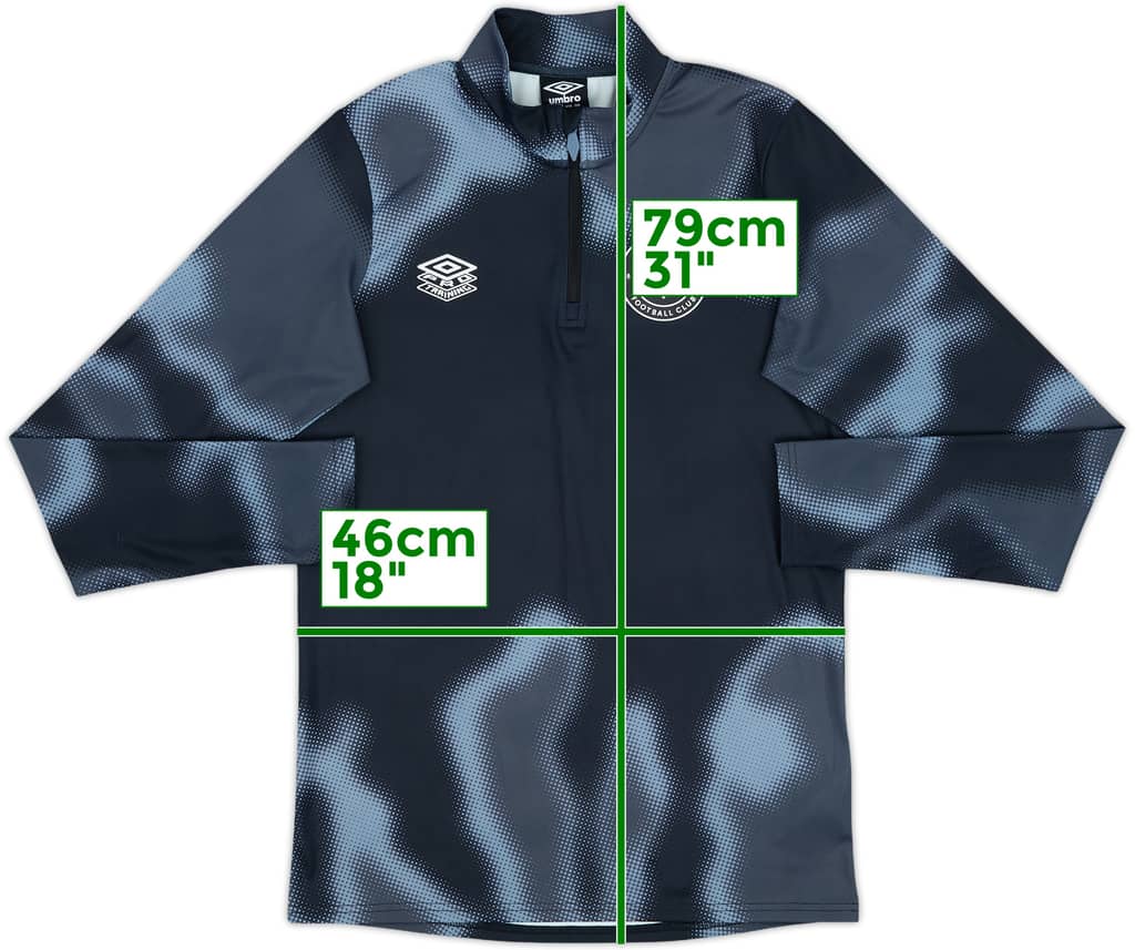 2021-22 Brentford Umbro 1/4 Zip Sweat Top - 10/10 - (S)