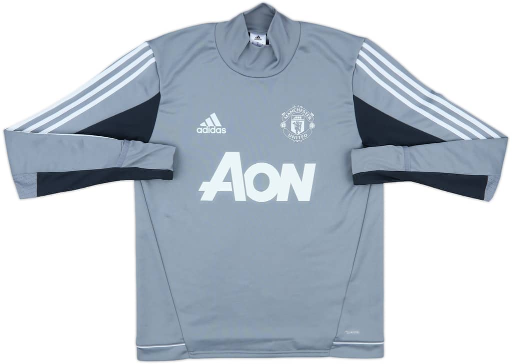 2017-18 Manchester United adidas Drill Top - 8/10 - (M)