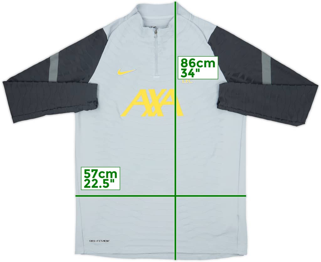 2021-22 Liverpool Nike 1/4 Zip Training Top - 8/10 - (XL)