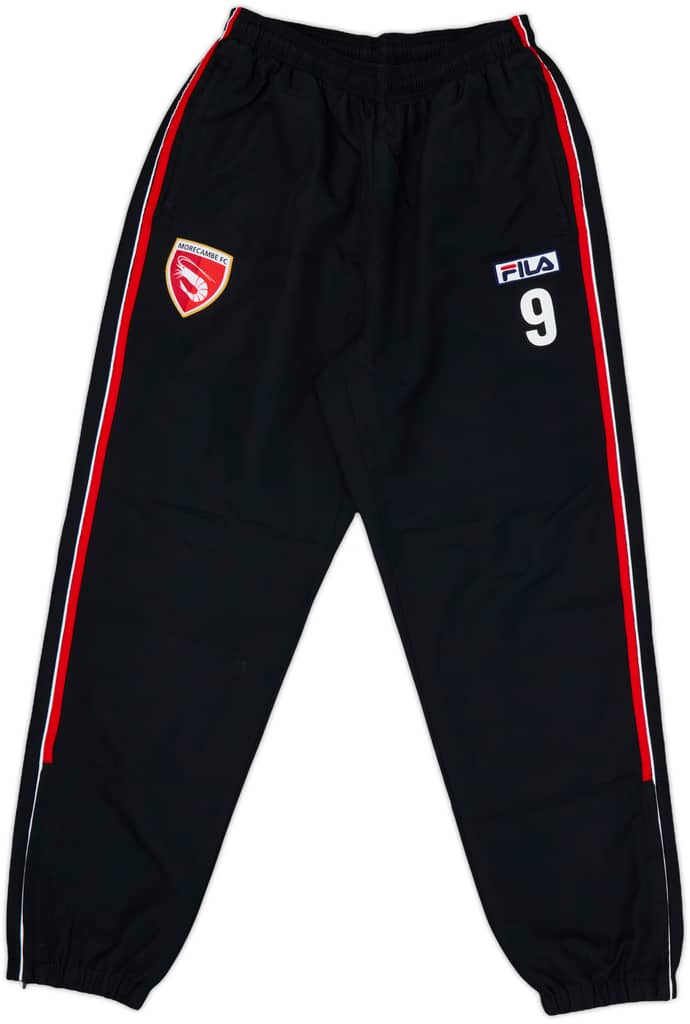 2012-13 Morecambe Player Issue Fila Track Pants/Bottoms #9 - 8/10 - (XL)