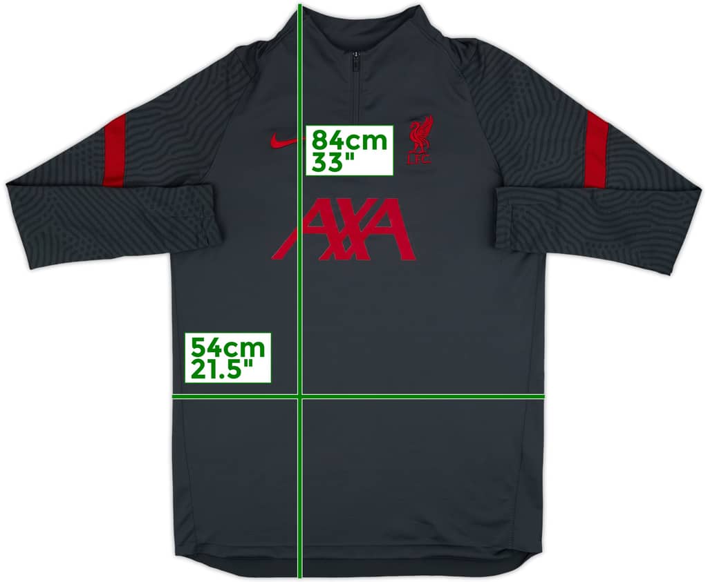 2020-21 Liverpool Nike 1/4 Zip Drill Top - 8/10 - (L)