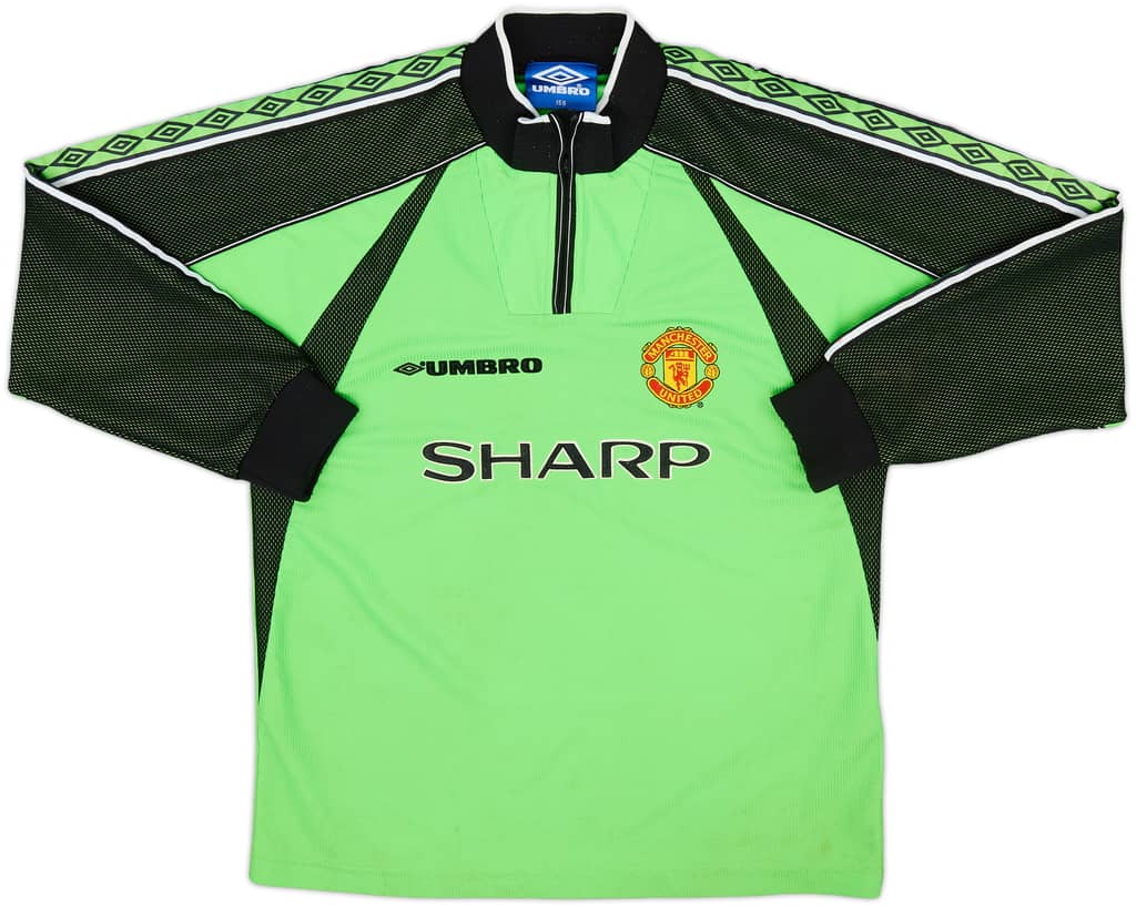 1998-99 Manchester United GK Shirt - 8/10 - (L.Boys)