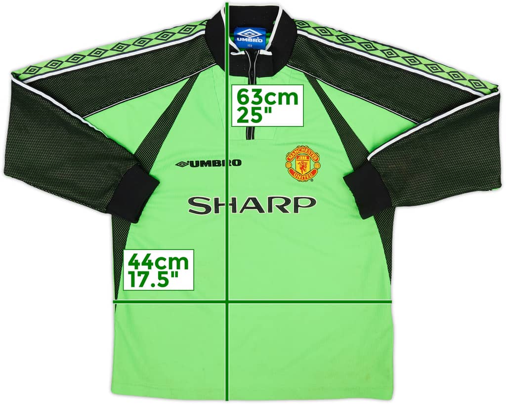 1998-99 Manchester United GK Shirt - 8/10 - (L.Boys)