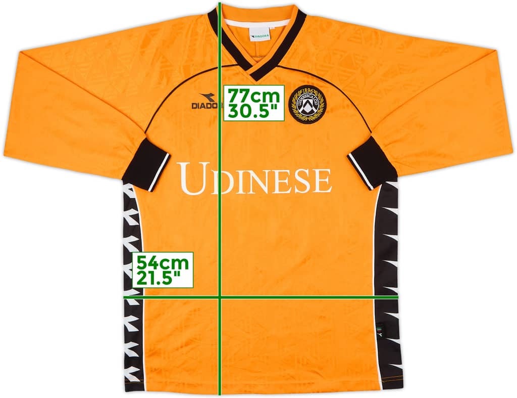 2001-02 Udinese Diadora Training L/S Shirt - 9/10 - (L)
