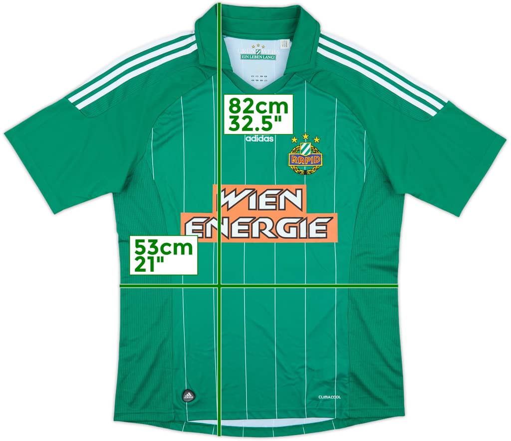 2011-12 Rapid Vienna Home Shirt - 10/10 - (L)