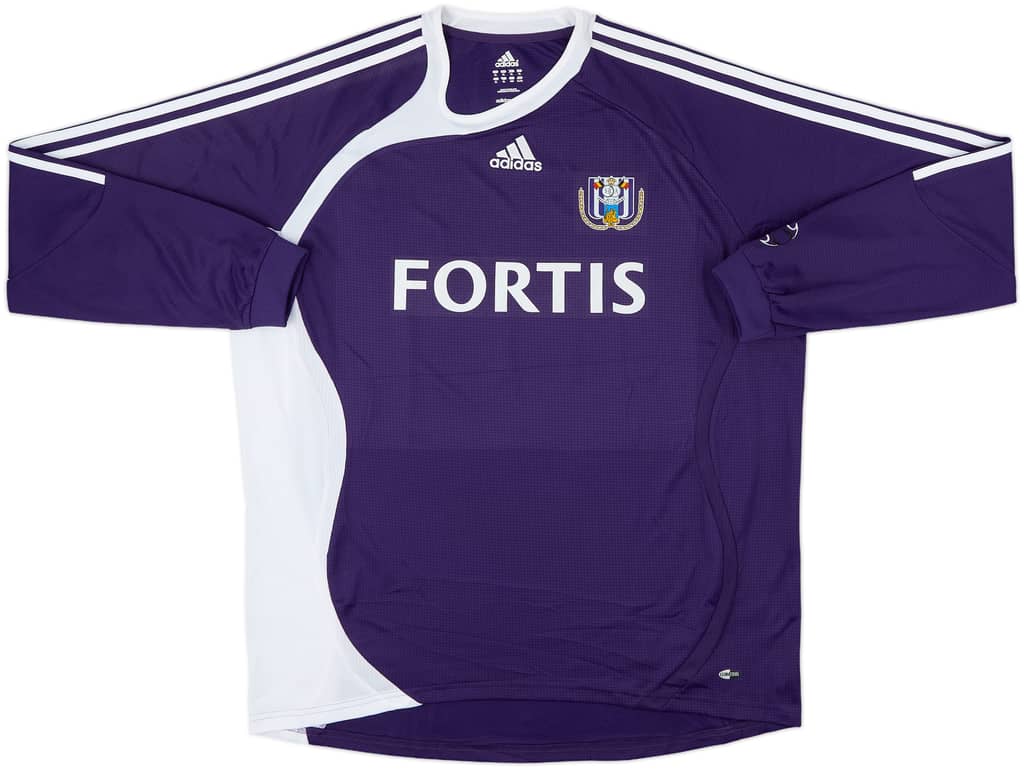 2006-08 Anderlecht Home L/S Shirt - 9/10 - (XL)