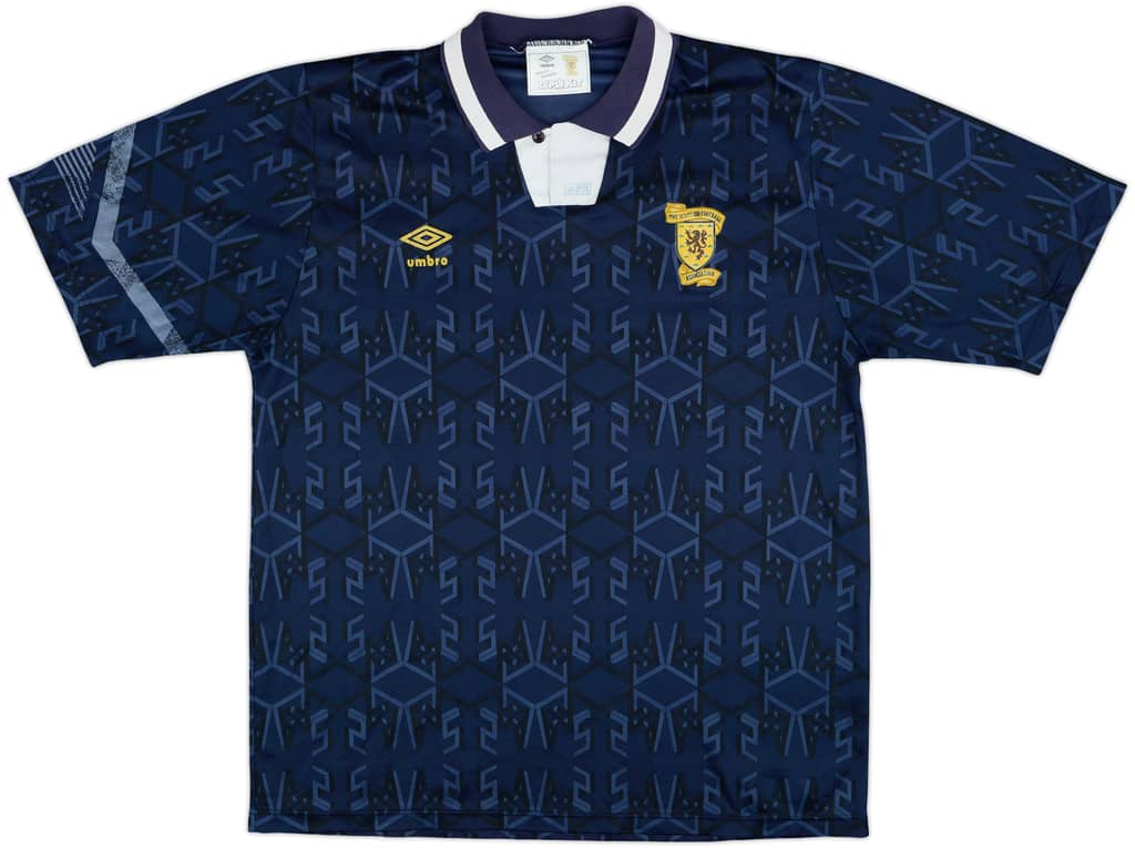 1991-94 Scotland Home Shirt - 8/10 - (XL)