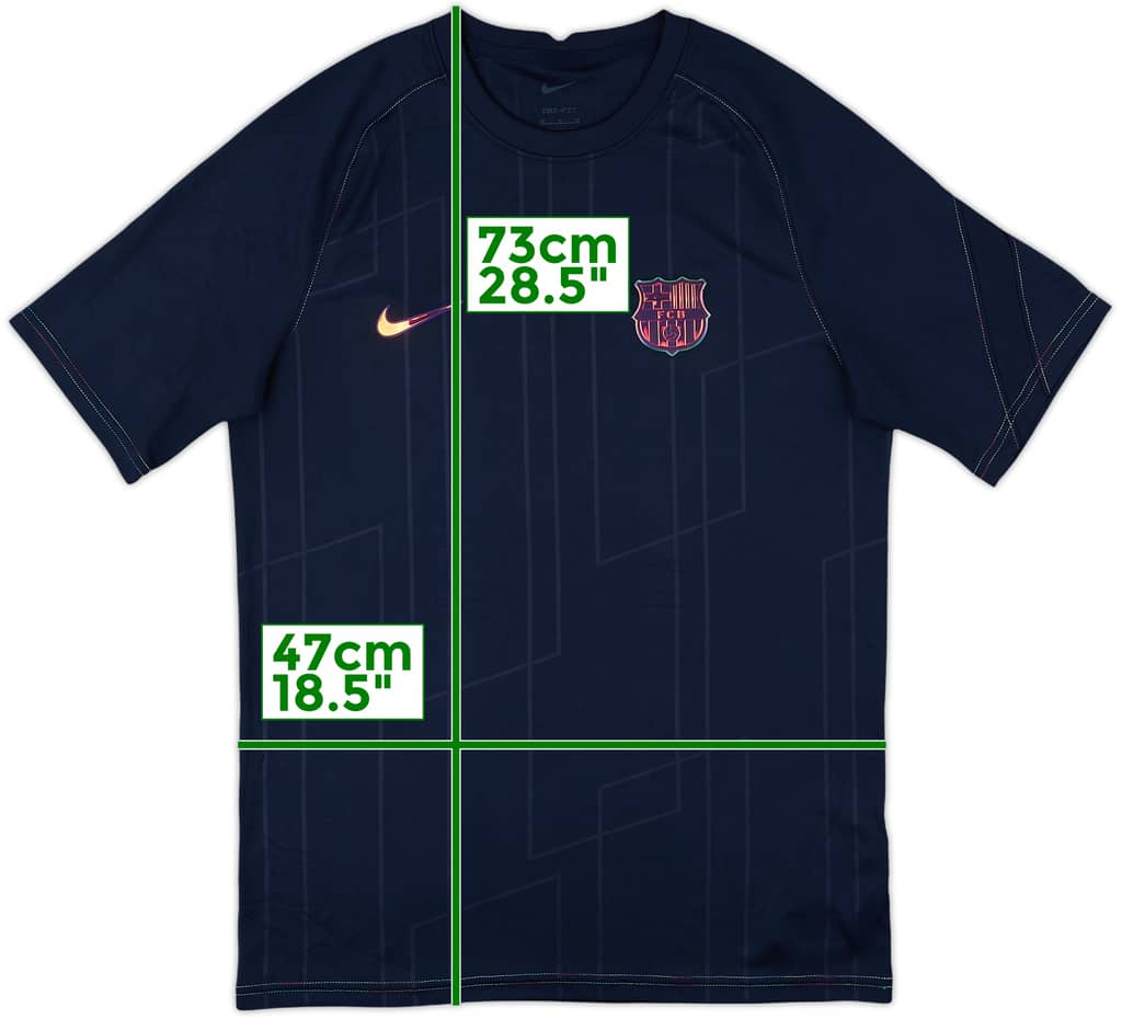 2021-22 Barcelona Nike Training Shirt - 9/10 - (M)