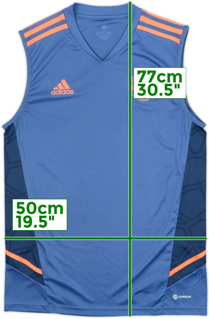 2022-23 Manchester United adidas Training Vest - 10/10 - (M)
