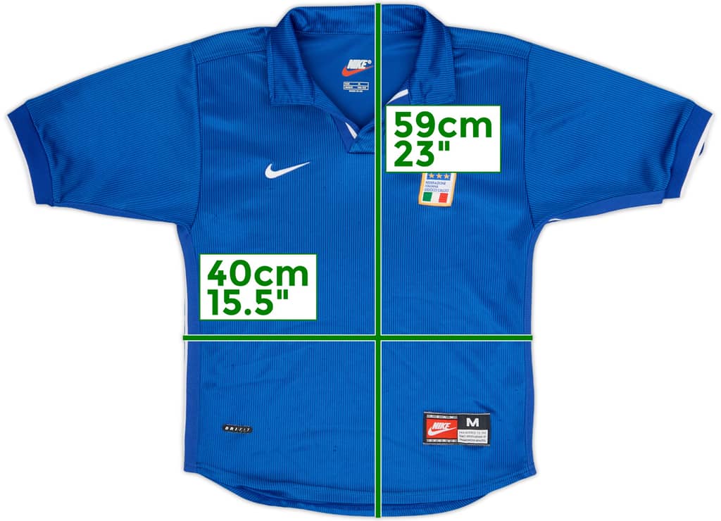 1997-98 Italia Camiseta Local - 8/10 - (M. Niños)