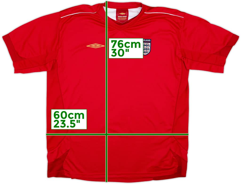 2004-06 England Umbro Training Shirt - 9/10 - (XXL)