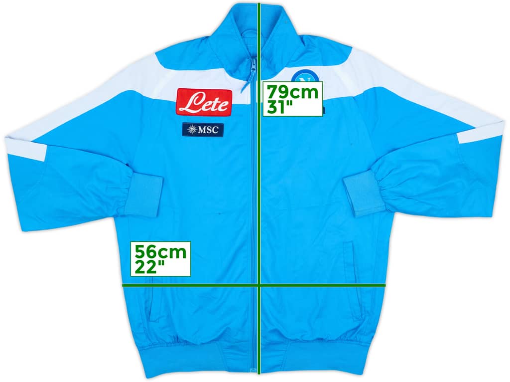 2014-15 Napoli Macron Track Jacket - 6/10 - (XL)