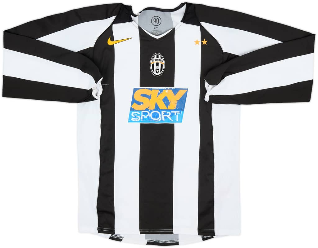 2004-05 Juventus Home L/S Shirt - 4/10 - (L.Boys)