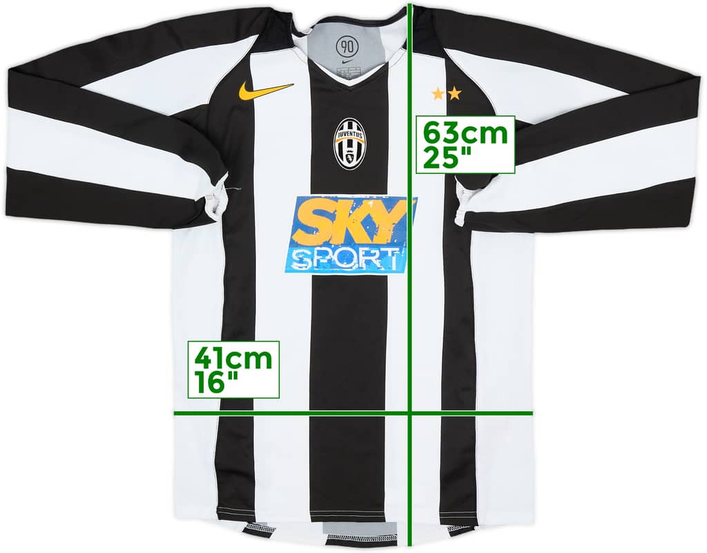 2004-05 Juventus Home L/S Shirt - 4/10 - (L.Boys)