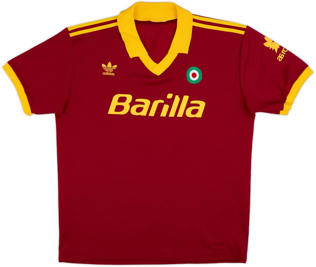 1991-92 Roma Home Shirt - 7/10 - (L)