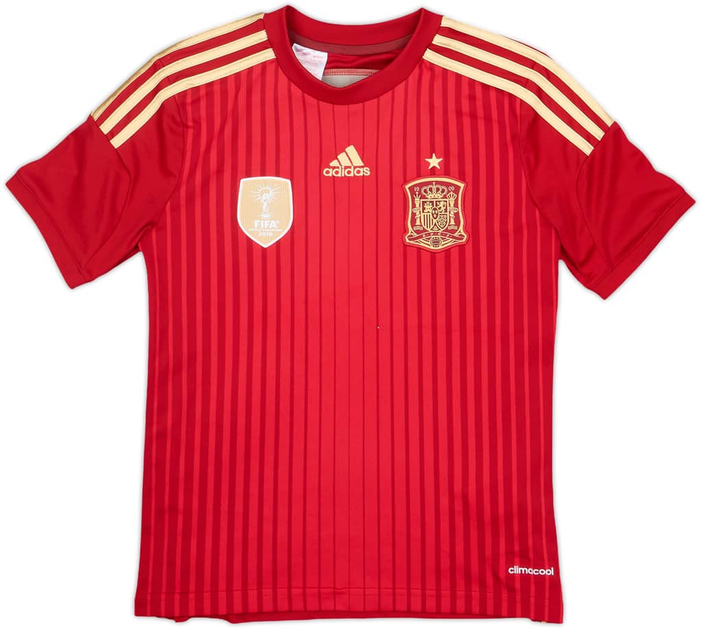 2013-15 Spain Home Shirt - 8/10 - (M.Boys)