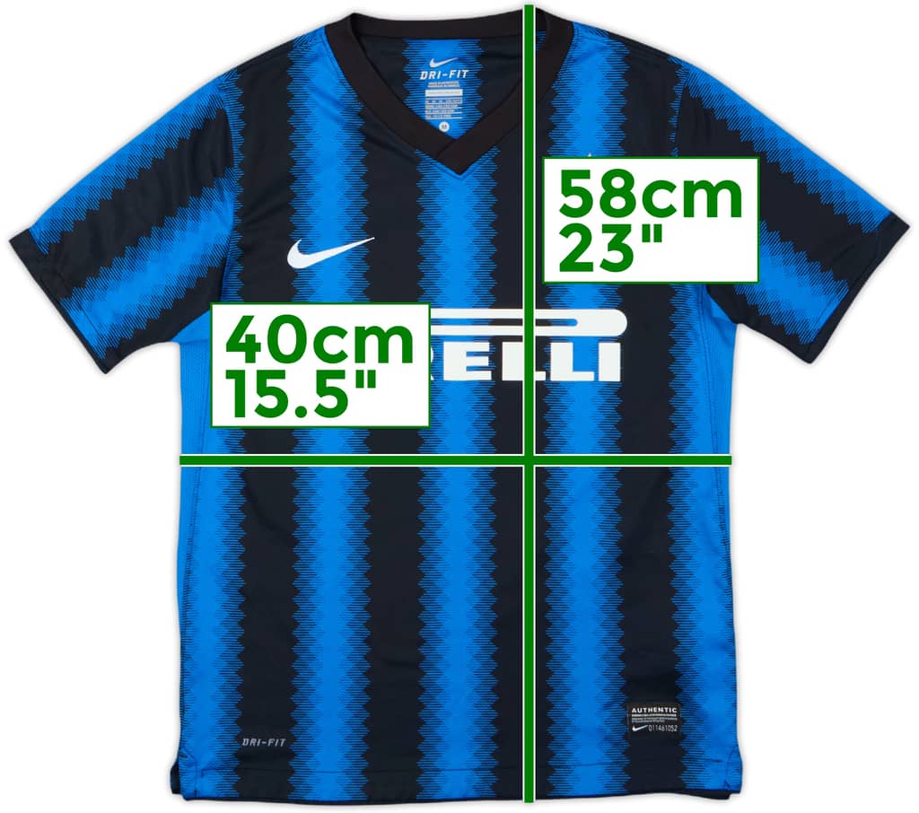 2010-11 Inter Milan Home Shirt - 10/10 - (M.Boys)