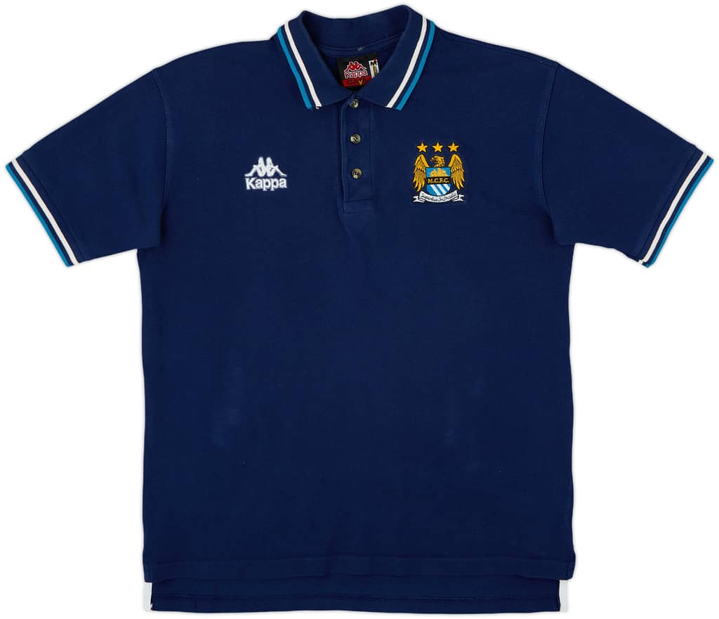1997-99 Manchester City Kappa Polo Shirt - 8/10 - (M)
