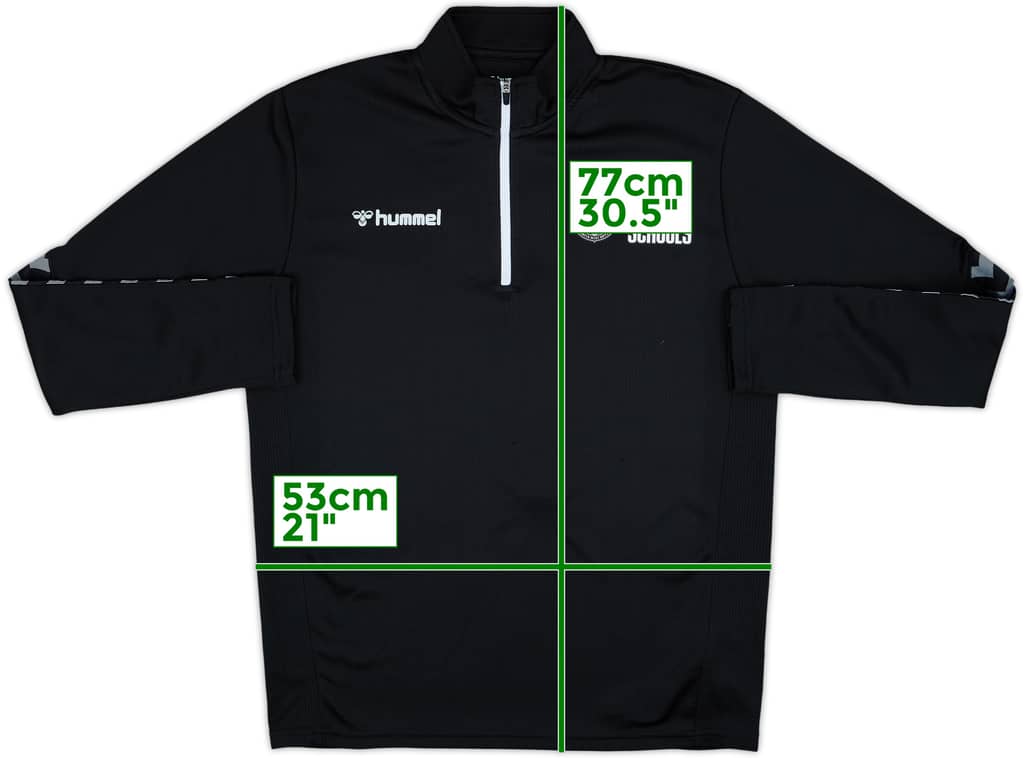 2021-22 Everton 'Soccer Schools' Hummel 1/4 Zip Drill Top - 8/10 - (L)