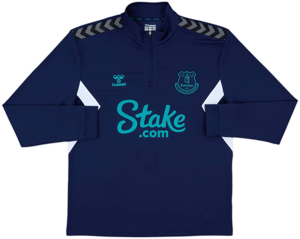 2023-24 Everton 1/4 Zip Hummel Drill Top - 10/10 - (XL)