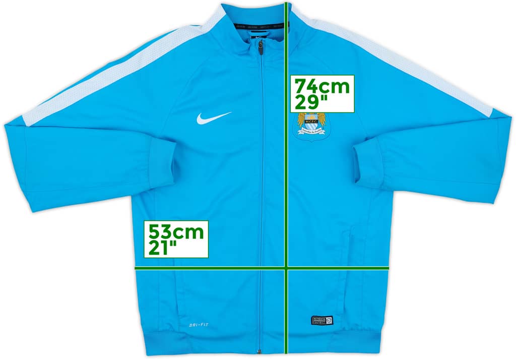 2014-15 Manchester City Nike Track Jacket - 7/10 - (M)