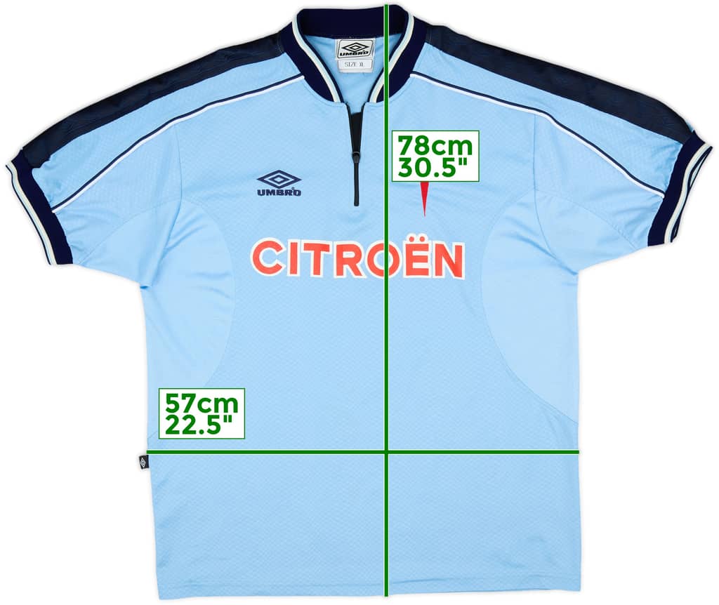 1999-01 Celta Vigo Home Shirt - 8/10 - (XL)