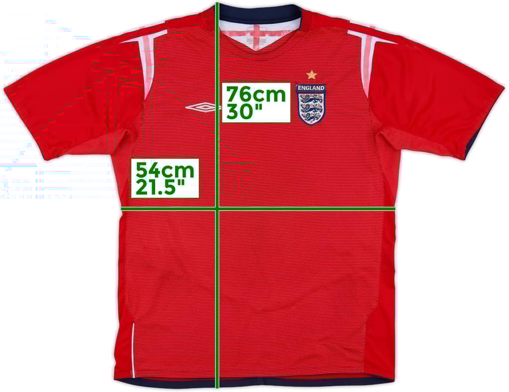 2004-06 England Away Shirt - 5/10 - (XL)