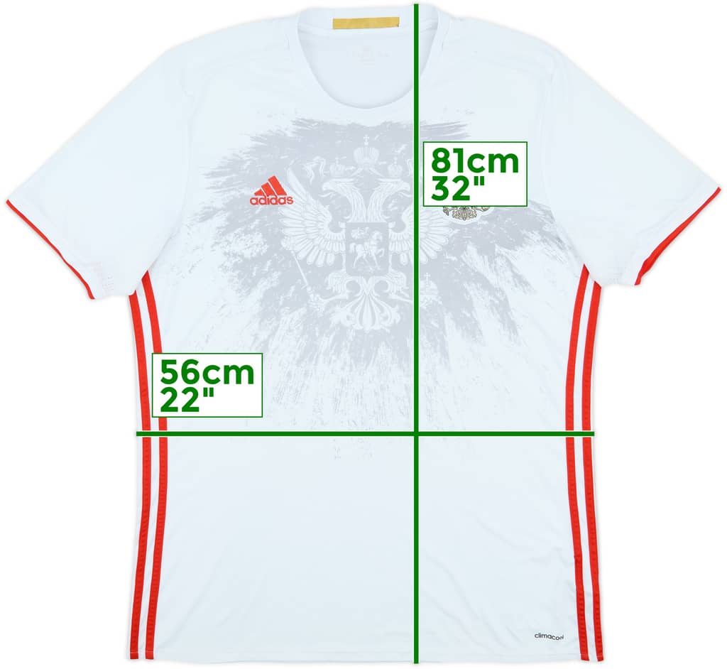 2016-17 Russia Away Shirt - 7/10 - (XL)