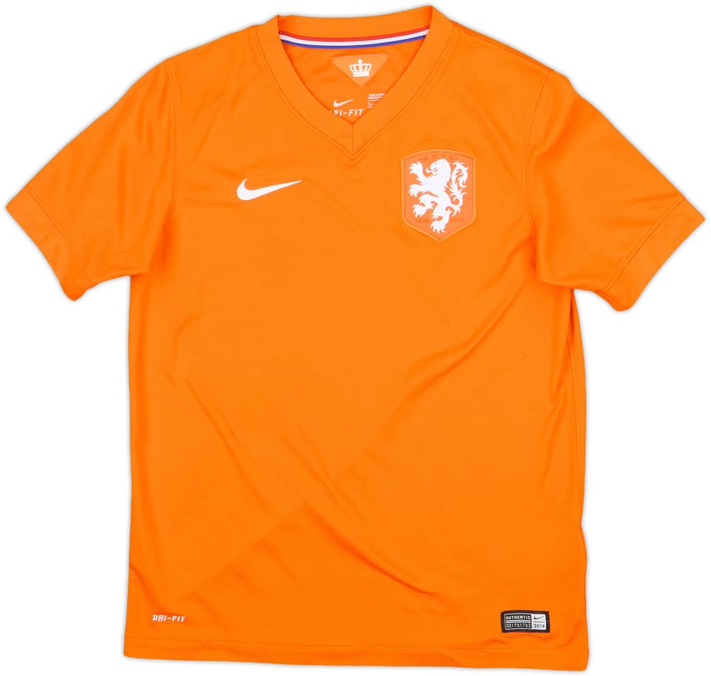 2014-15 Netherlands Home Shirt - 8/10 - (L.Boys)