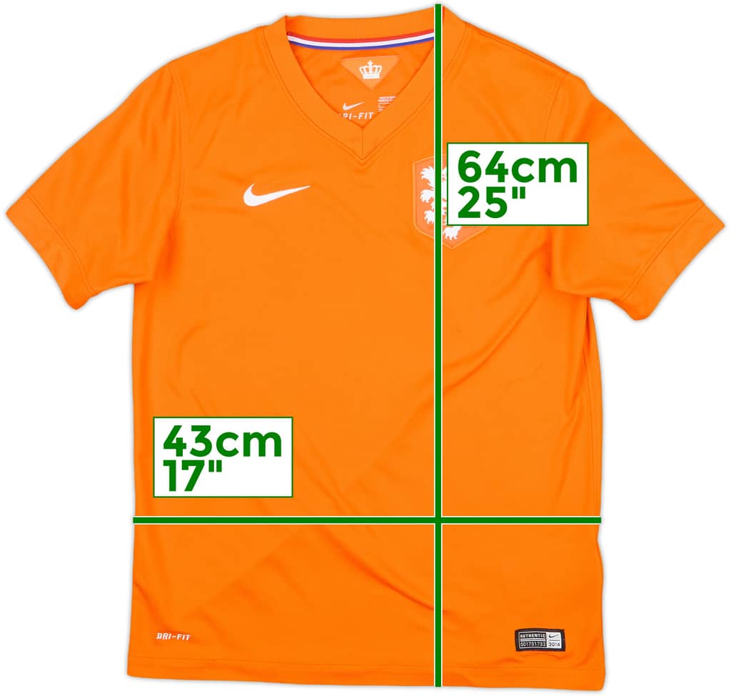 2014-15 Netherlands Home Shirt - 8/10 - (L.Boys)