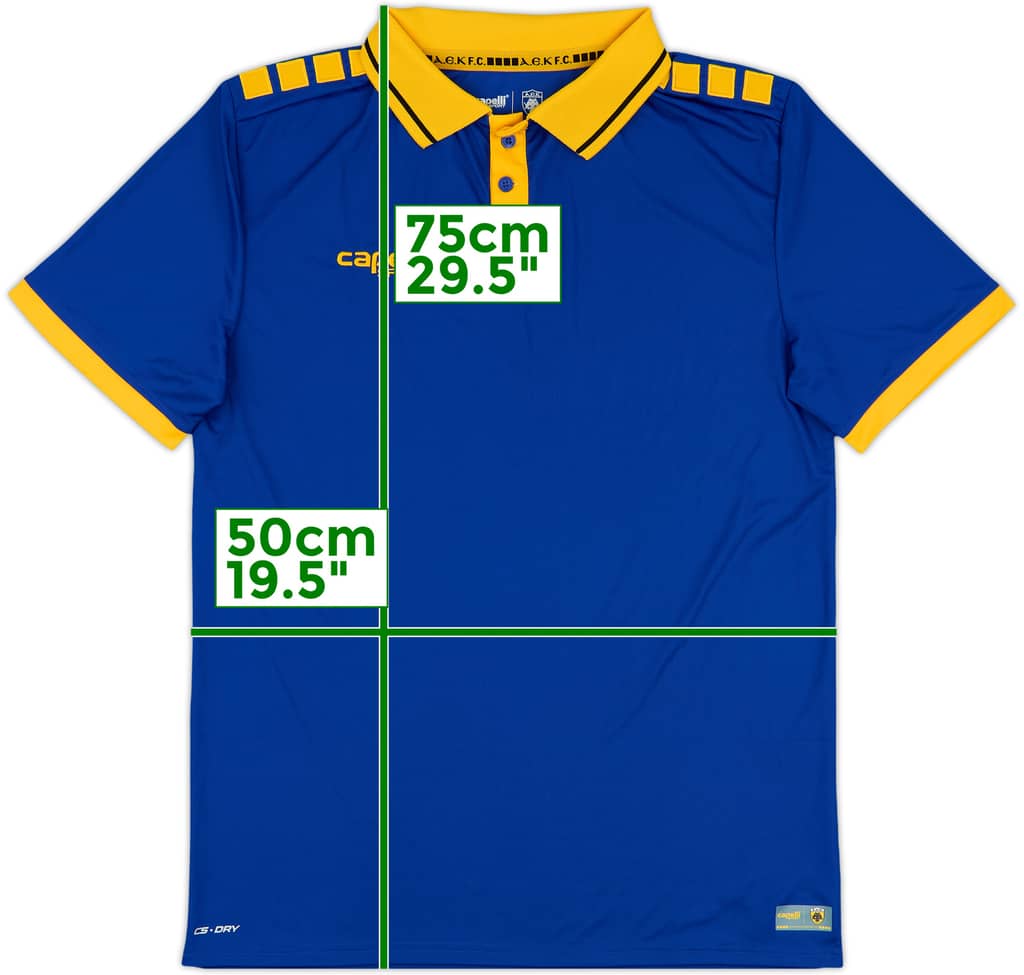 2018-19 AEK Athens Third Shirt - 10/10 - (L)