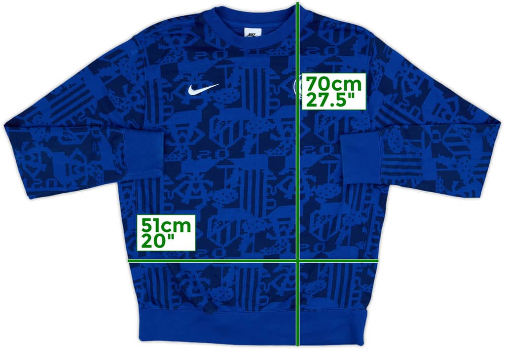 2023-24 Atletico Madrid Nike Sweat Top - 9/10 - (M)