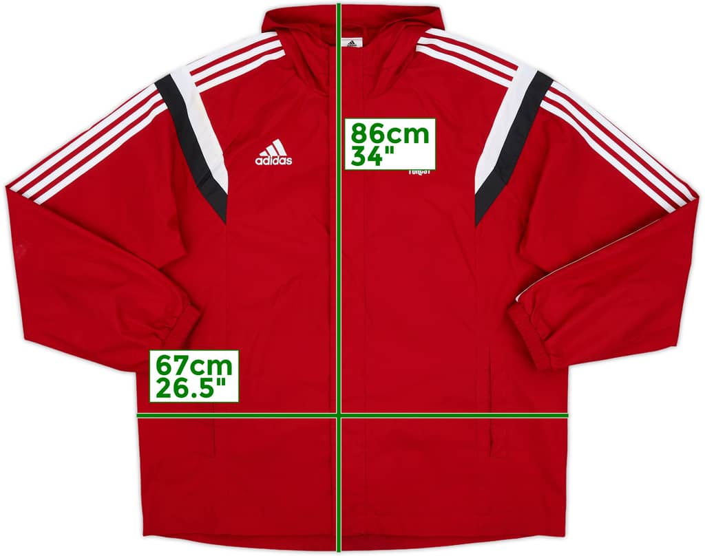 2014-15 Nottingham Forest adidas Hooded Track Jacket - 8/10 - (XL)